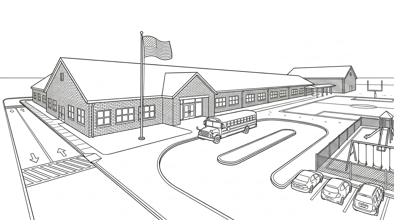 K-12 school campus parking